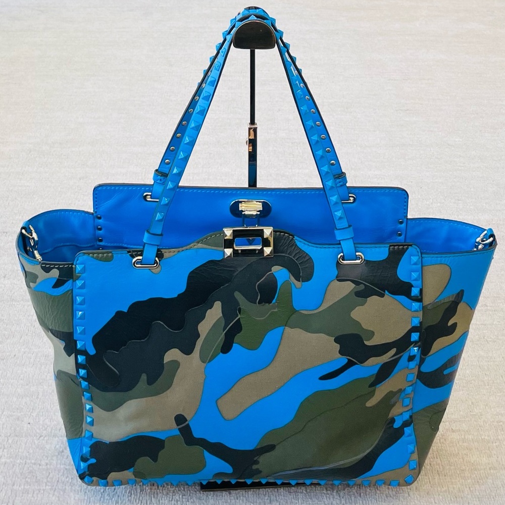Valentino Medium Camo Trapeze Tote